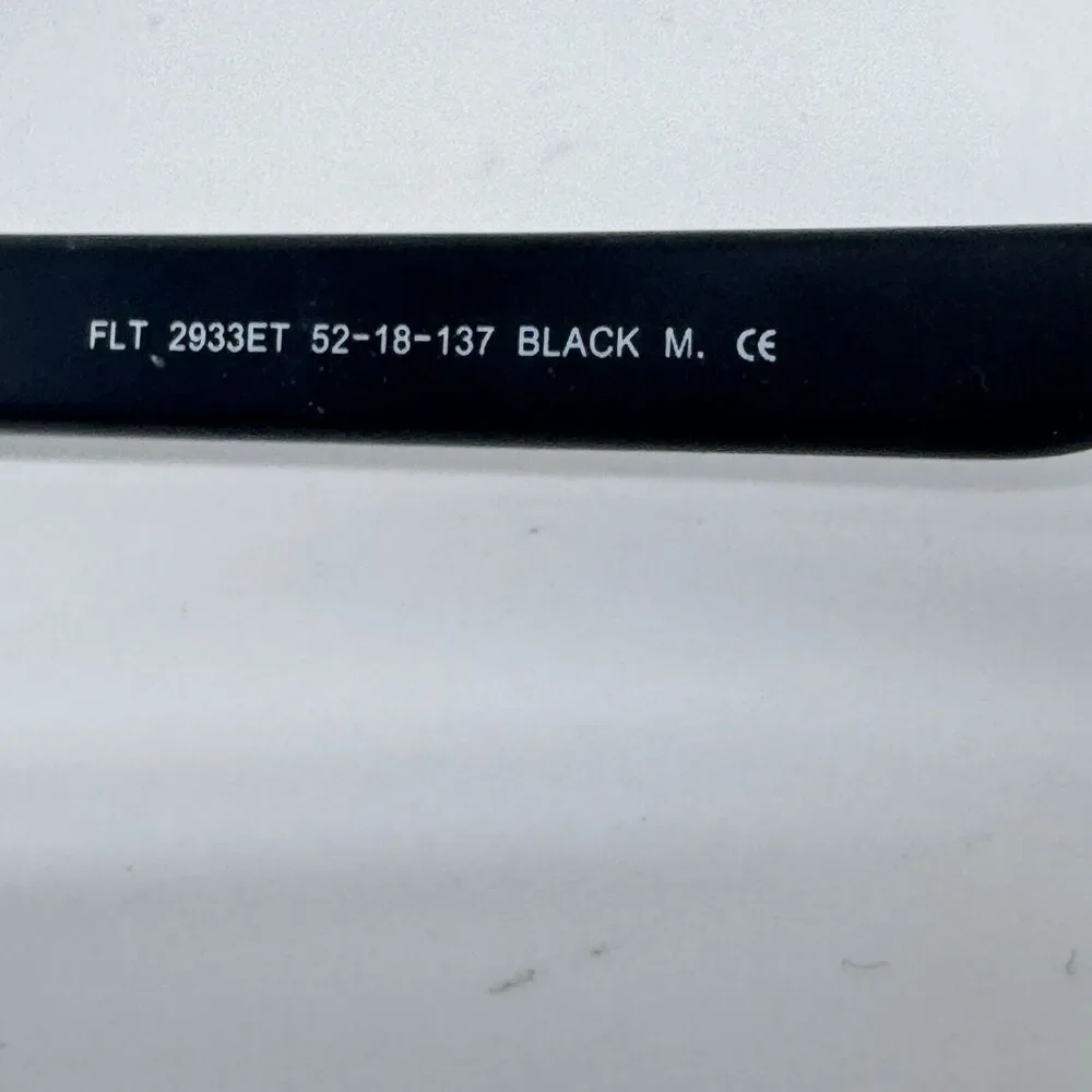 Float Eyewear FLT2933ET Eyeglass Frames Black Stainless Steel 52-18-137‎ H1311